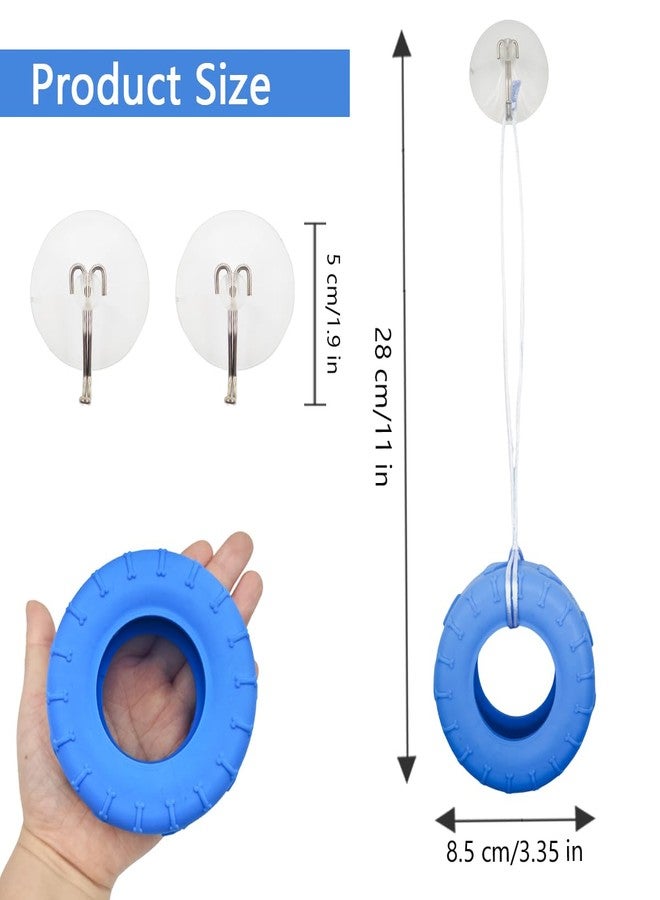 MAGNEECH 3 Pack Colours Tree Frog Tire Swing,Suction Cup Hook Climbing Toy,Tree Frog Terrarium Accessories - A Must-Have for Any Reptile Amphibian Small Aquatic Animals Lover! - Image 4